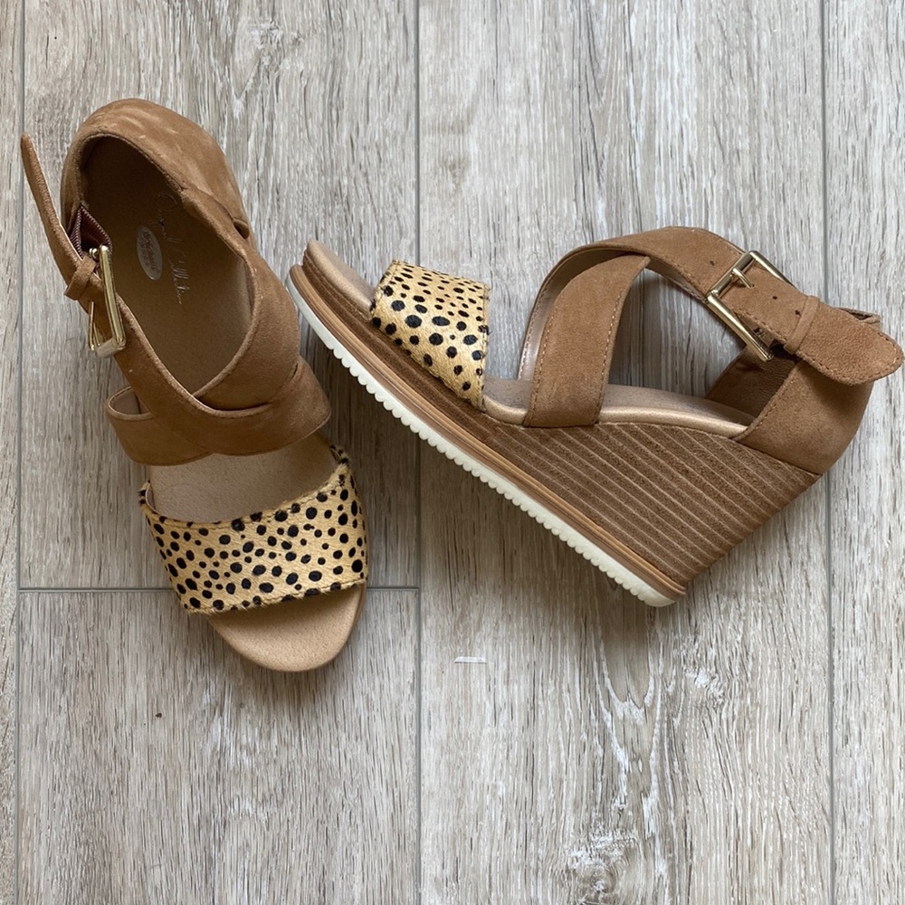Animal Print Wedge Sandals